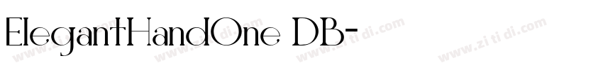 ElegantHandOne DB字体转换
